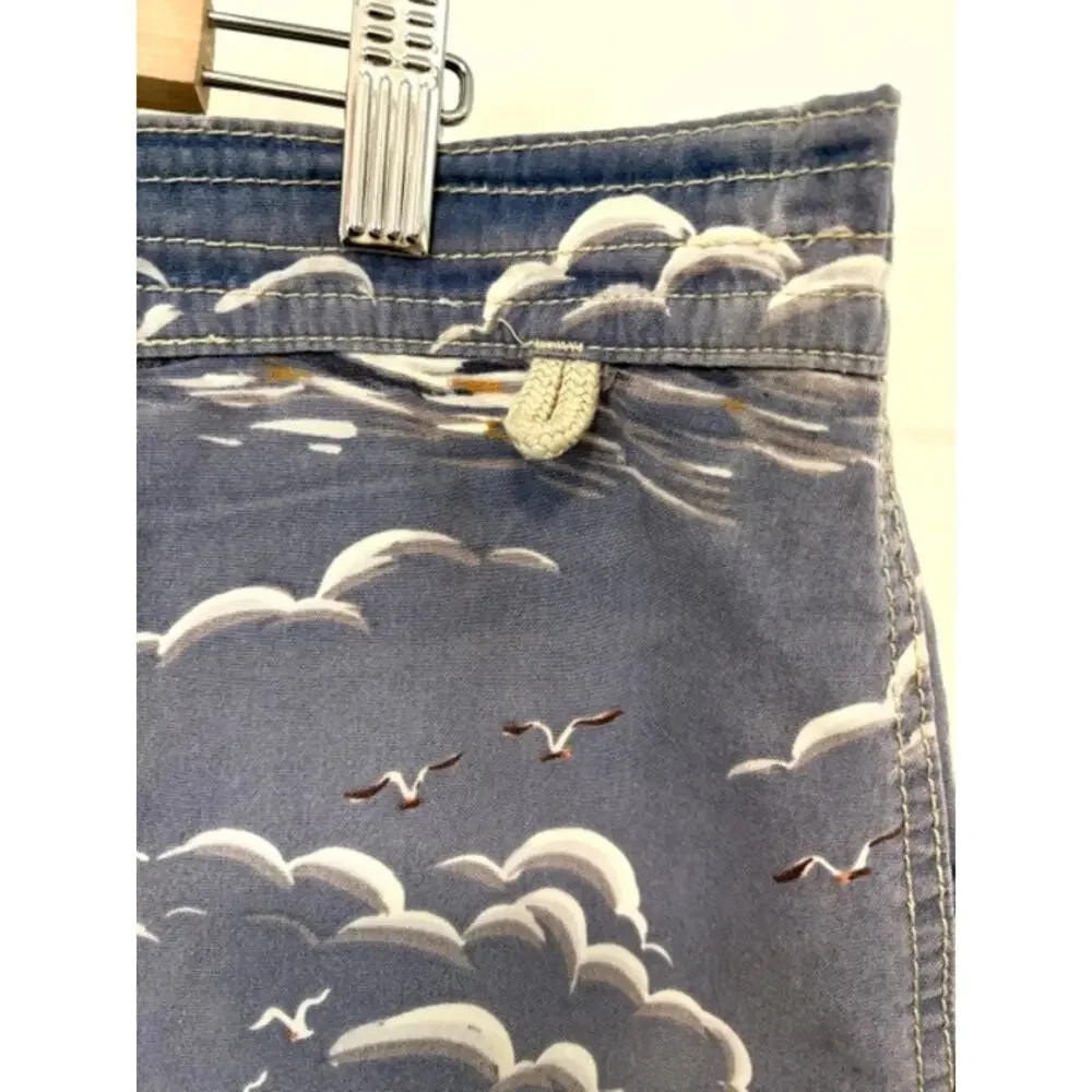 Vintage Polo Ralph Lauren Sailboat Swim Trunks XL All Over Print 90's Nautical
